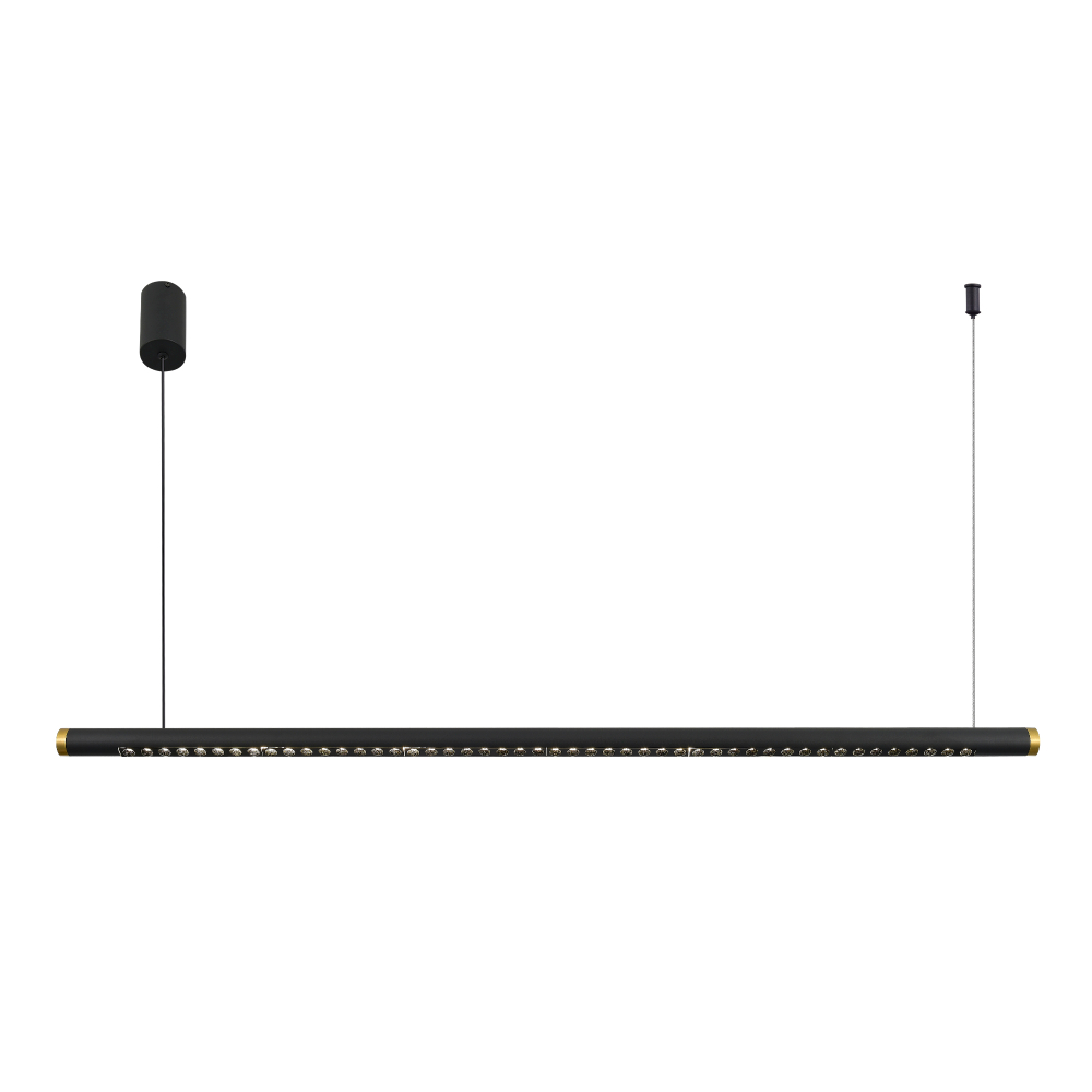 Светильник светодиодный, черный, черный / латунь, PARILLA, LED, 20