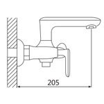 Смеситель для ванны Oute T77 T7702