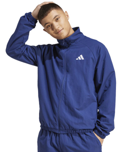 Куртка теннисная Adidas Essentials With Small Logo - dark blue/white