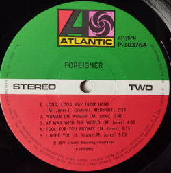 Винтажная виниловая пластинка LP Foreigner (Japan 1977) (No Obi) At War With The World