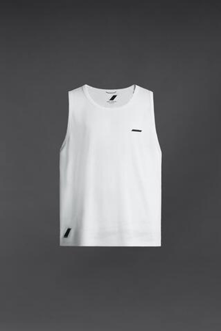 ZARA ФУТБОЛКА БЕЗ РУКАВОВ, БЕЛЫЙ