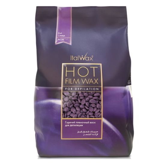 Воск горячий (плёночный) Italwax 0,5 кг. гранулы Слива