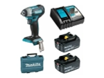 Гайковерт Makita DTW180RFE аккум. патрон:квад.3/8" (кейс в комплекте)