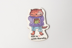 Магниты деревянные «Тёплая Карелия»