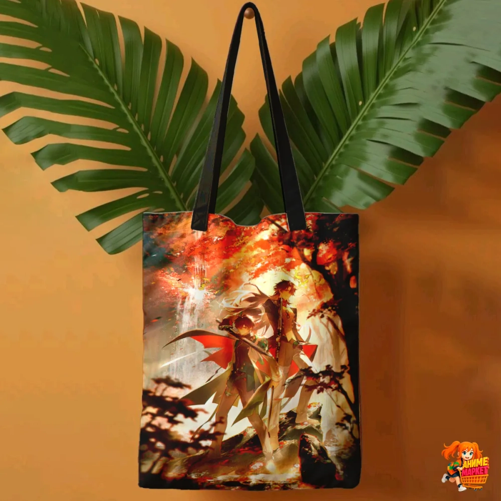 Сумка шоппер с принтом Honkai Star Rail