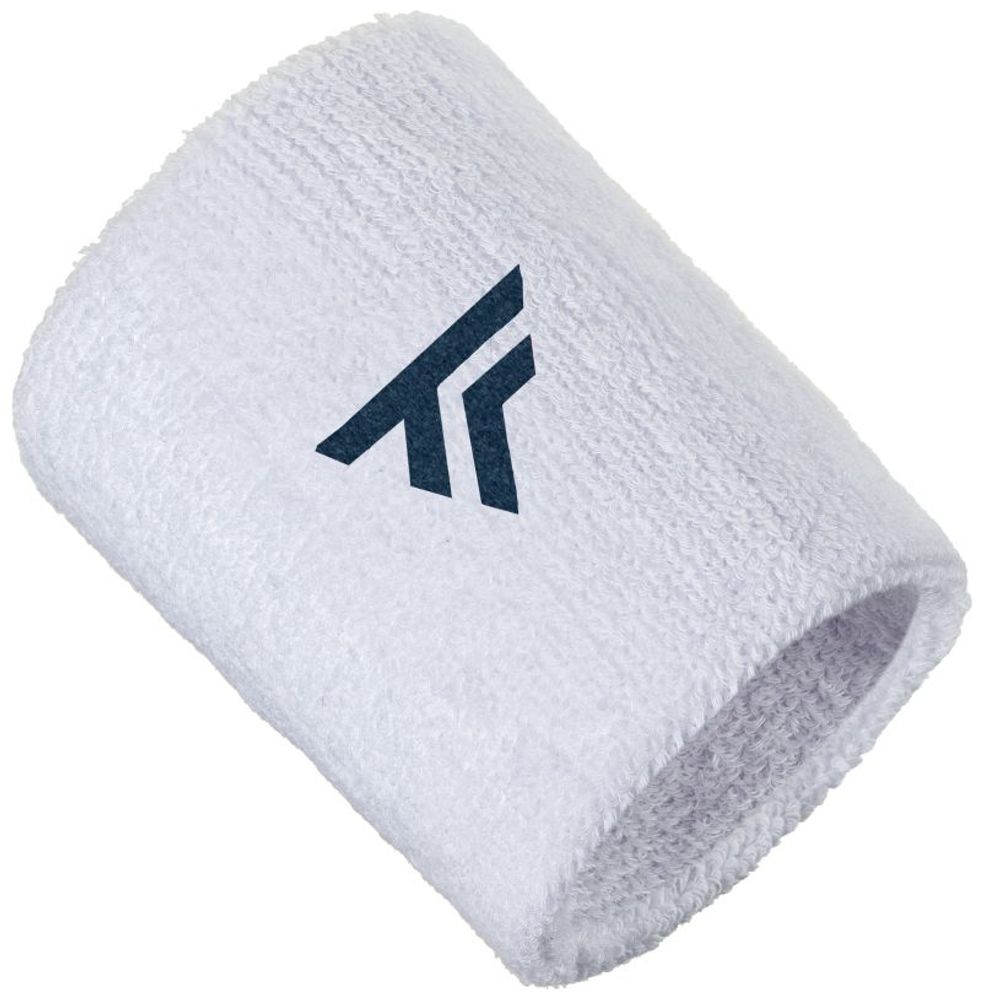 Напульсник теннисный Tecnifibre XL Wristband 1P - white/navy