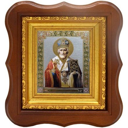 Николай Чудотворец. Печатная икона.