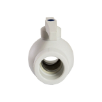 Кран шар 40 ручка PP-R EVER® plast БЕЛЫЙ (Россия)