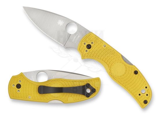 Складной нож Spyderco Native 5 Salt C41PYL5 c клинком из стали LC200N Rustproof Steel, рукоять FRN