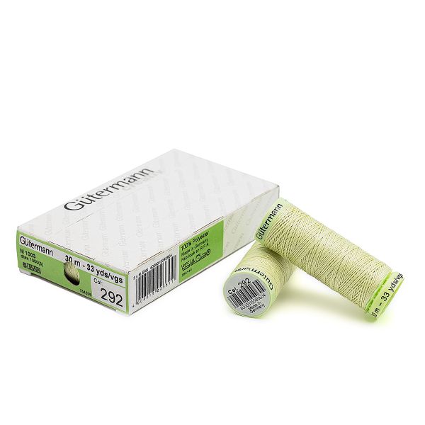 Нитки отделочные Gutermann Top Stitch 30 (30 метров), 5 кат. | 292 бледно-лимонный