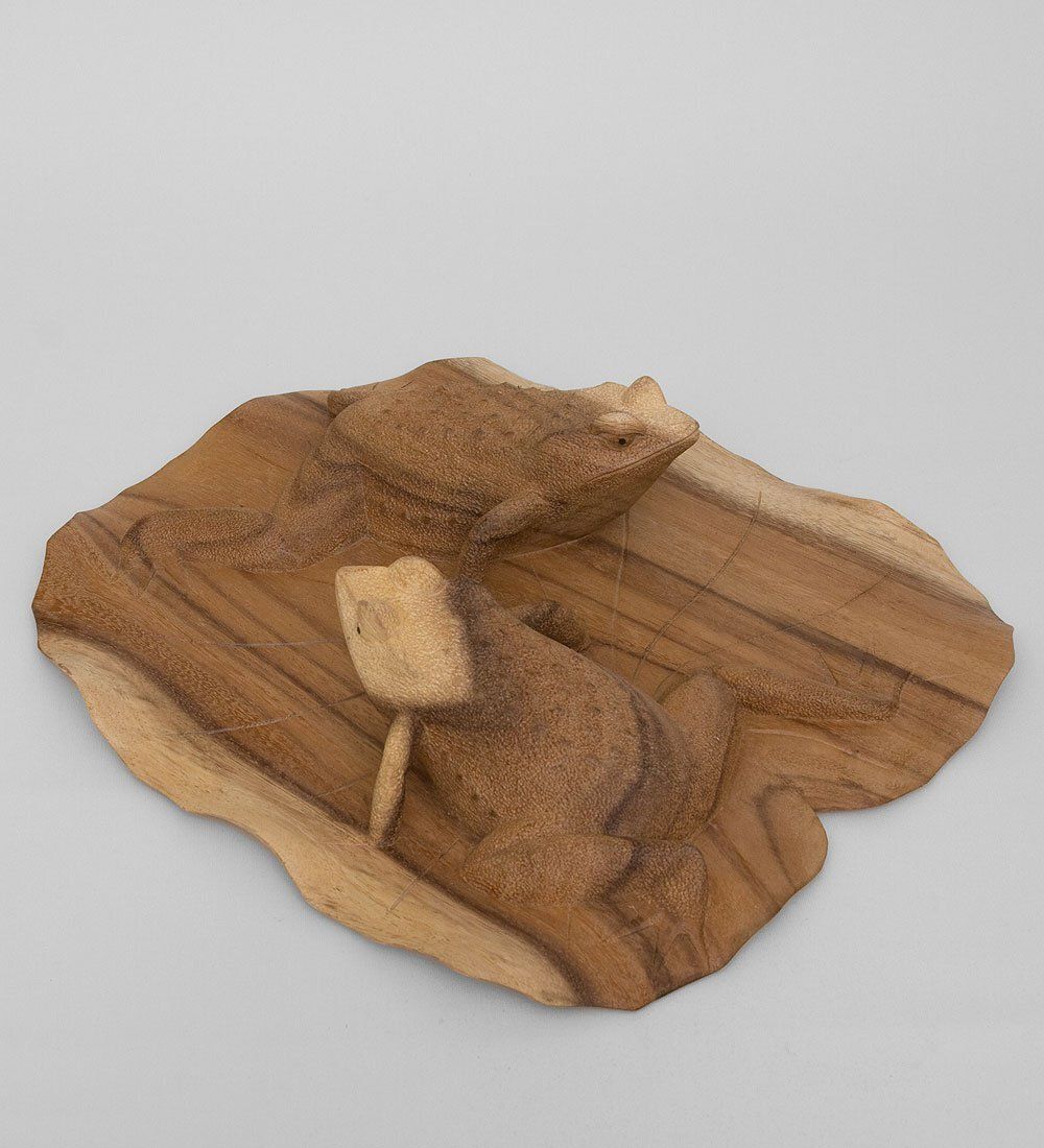 Decor and Gift 33-008 Фигурка «Пара лягушек на листе» (о.Бали)