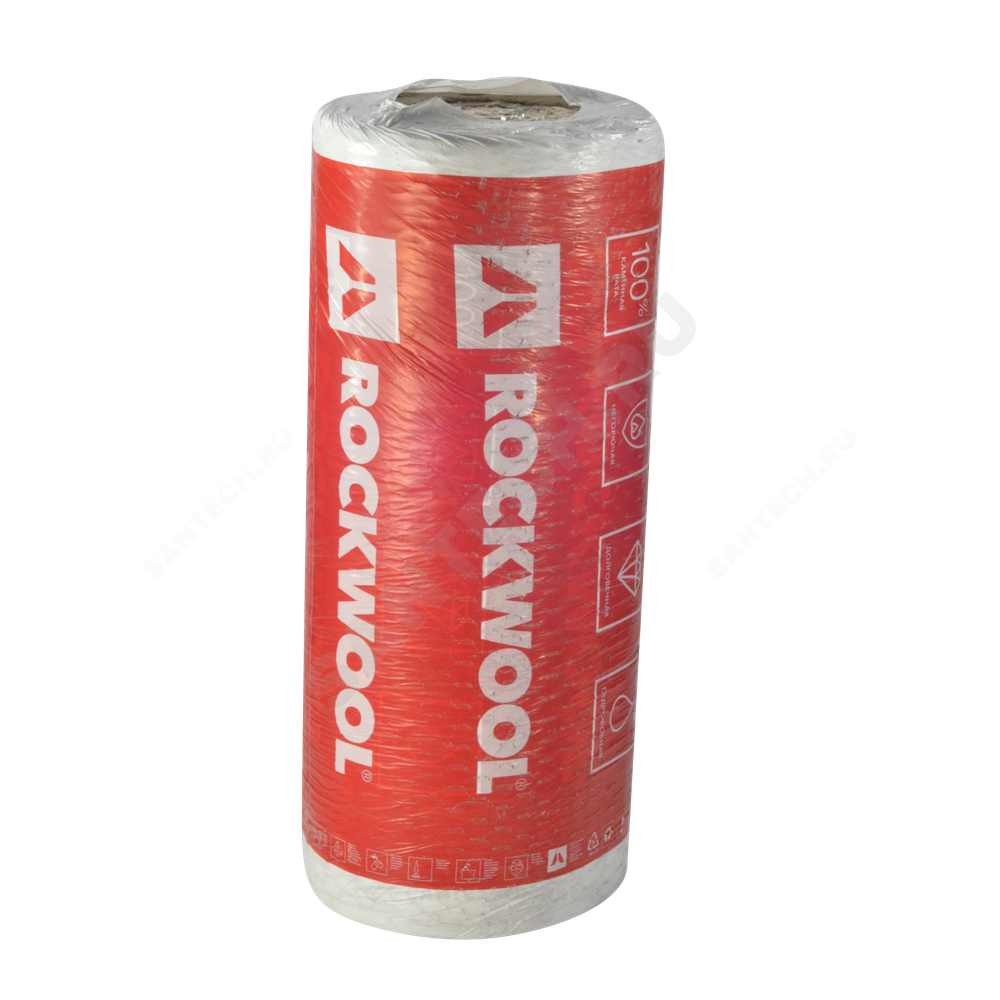 Рулон минеральная вата WIRED MAT 80 ALU 60х1000-4 ROCKWOOL 222479