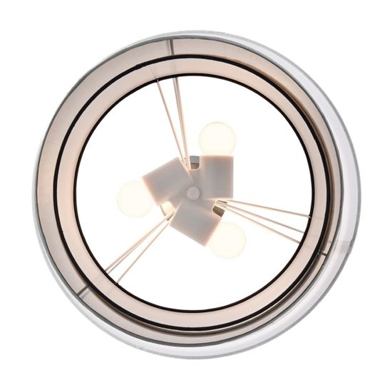 8040/3 MODERNI LN25 136 никель/белый/серебро/черный, металл/текстиль Подвесной светильник Е27 3*60W 220V INDIRA