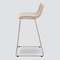 Полубарный стул Neo Soft 65 см, бежевый, ножки хром