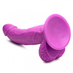 Реалистичный фаллоимитатор Pop Peckers With Balls (21,5×4,5 см) фиолетовый