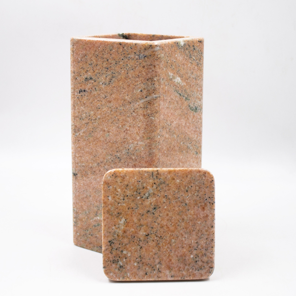 Урна для праха "Брик" розовый мрамор