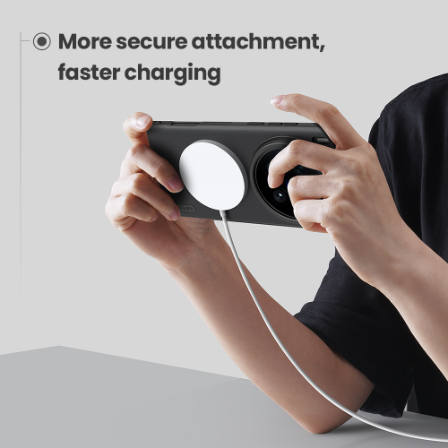 Чехол противоударный от Nillkin c поддержкой MagSafe для Vivo X200 Ultra, серия Super Frosted Shield Pro Magnetic Case