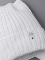 Шапка для девочки с ушками осенняя