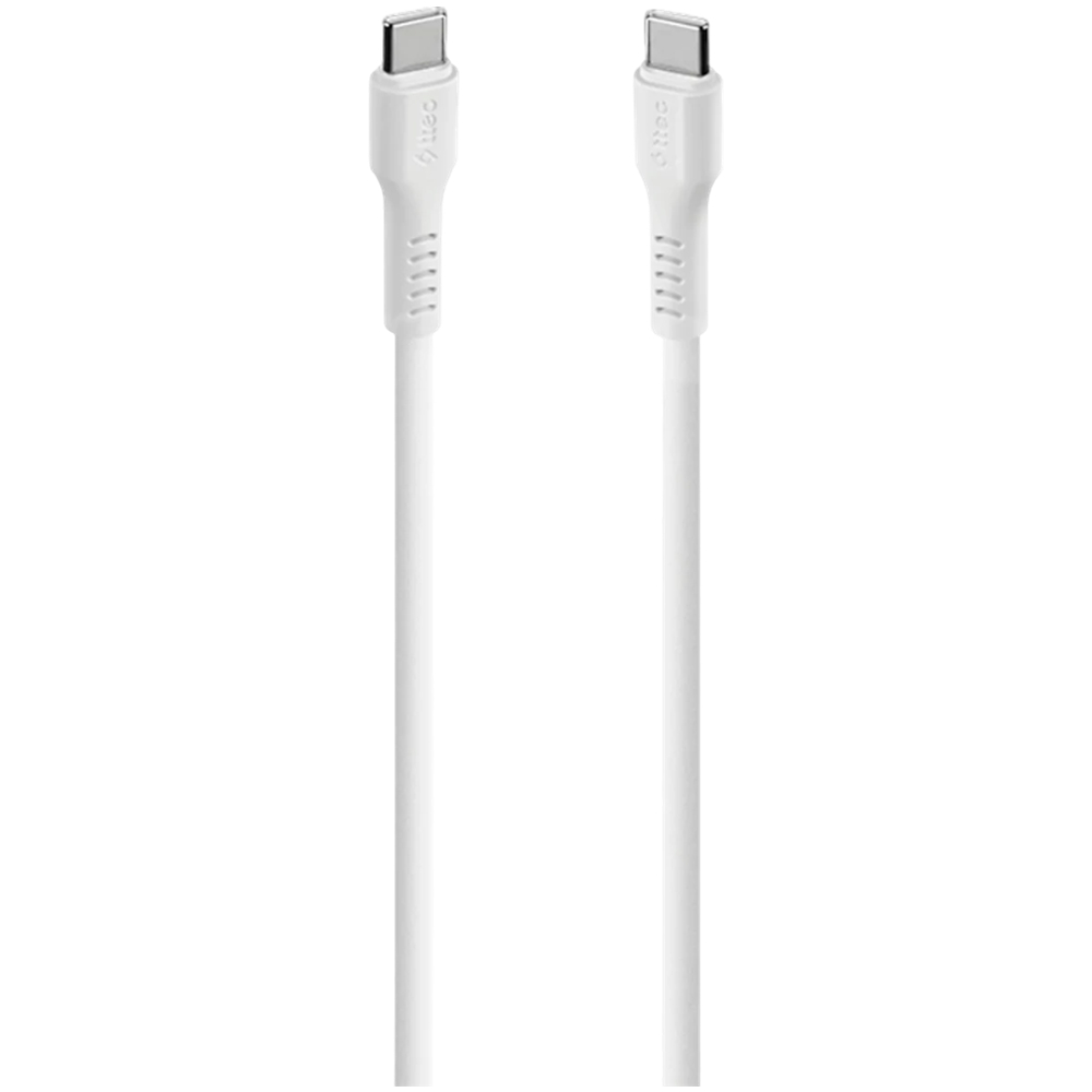 ttec USB-C - USB-C 60W PD/QC Fast Charging/Data Cable, 120cm, White