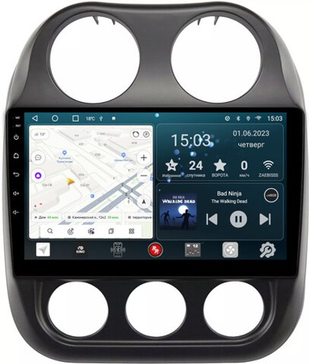 Магнитола для Jeep Compass 2011-2015 - Redpower 316 Android 10, ТОП процессор, 6Гб+128Гб, CarPlay, SIM-слот