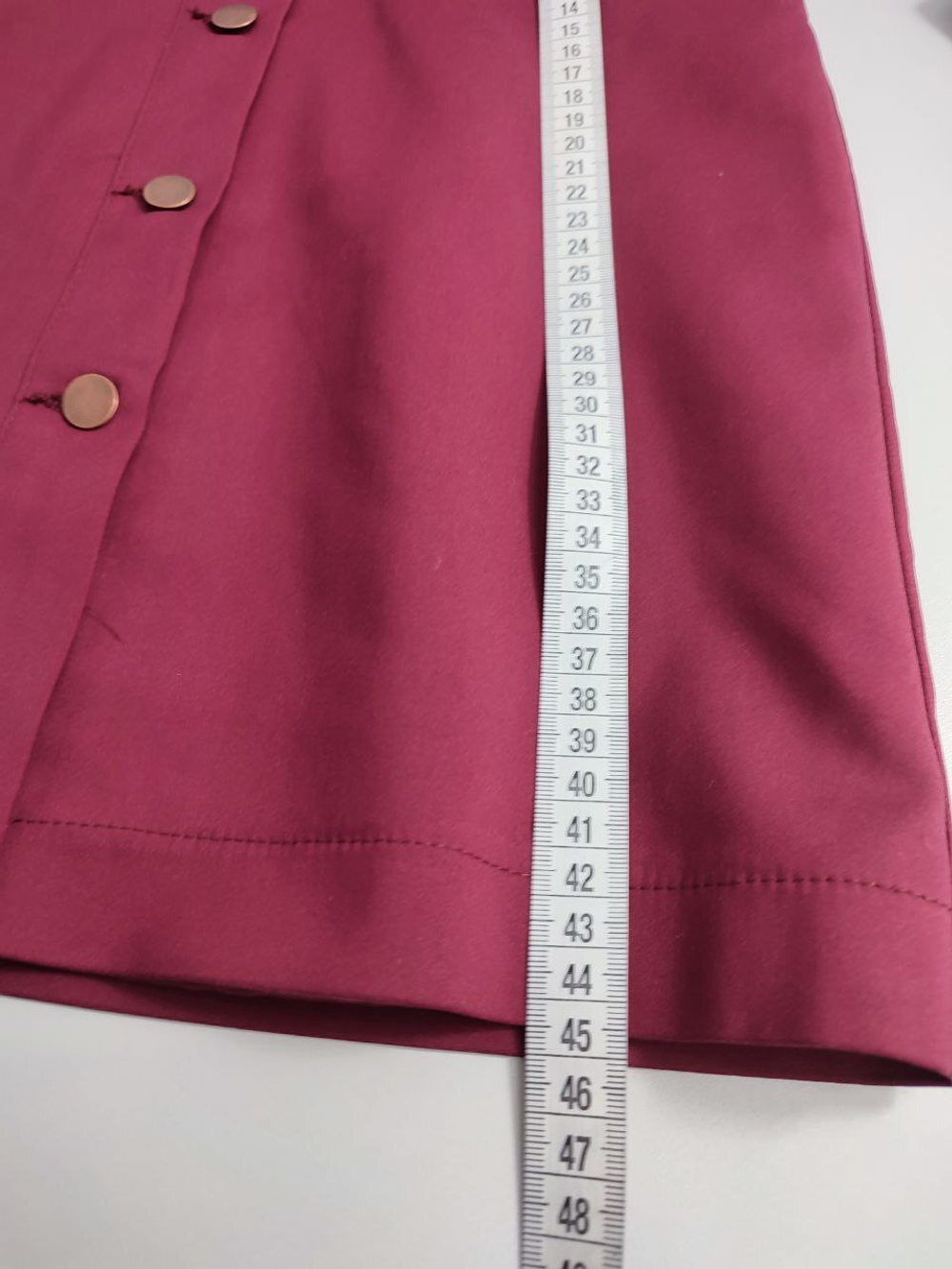 Юбка бордо на пуговицах 42 размер