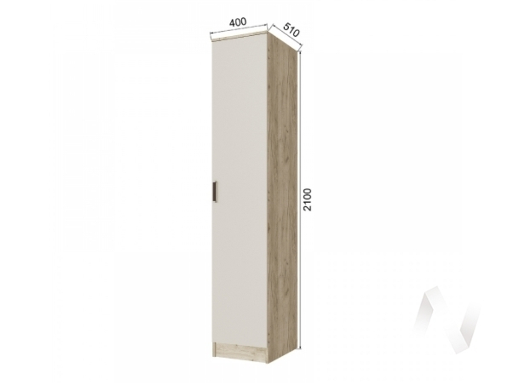 Пенал Лагуна 0;4 (дуб крафт серый/кашемир)