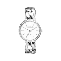 Часы Boccadamo LadyB Silver White LB001 BW/S  с минеральным стеклом, кристаллами Swarovski