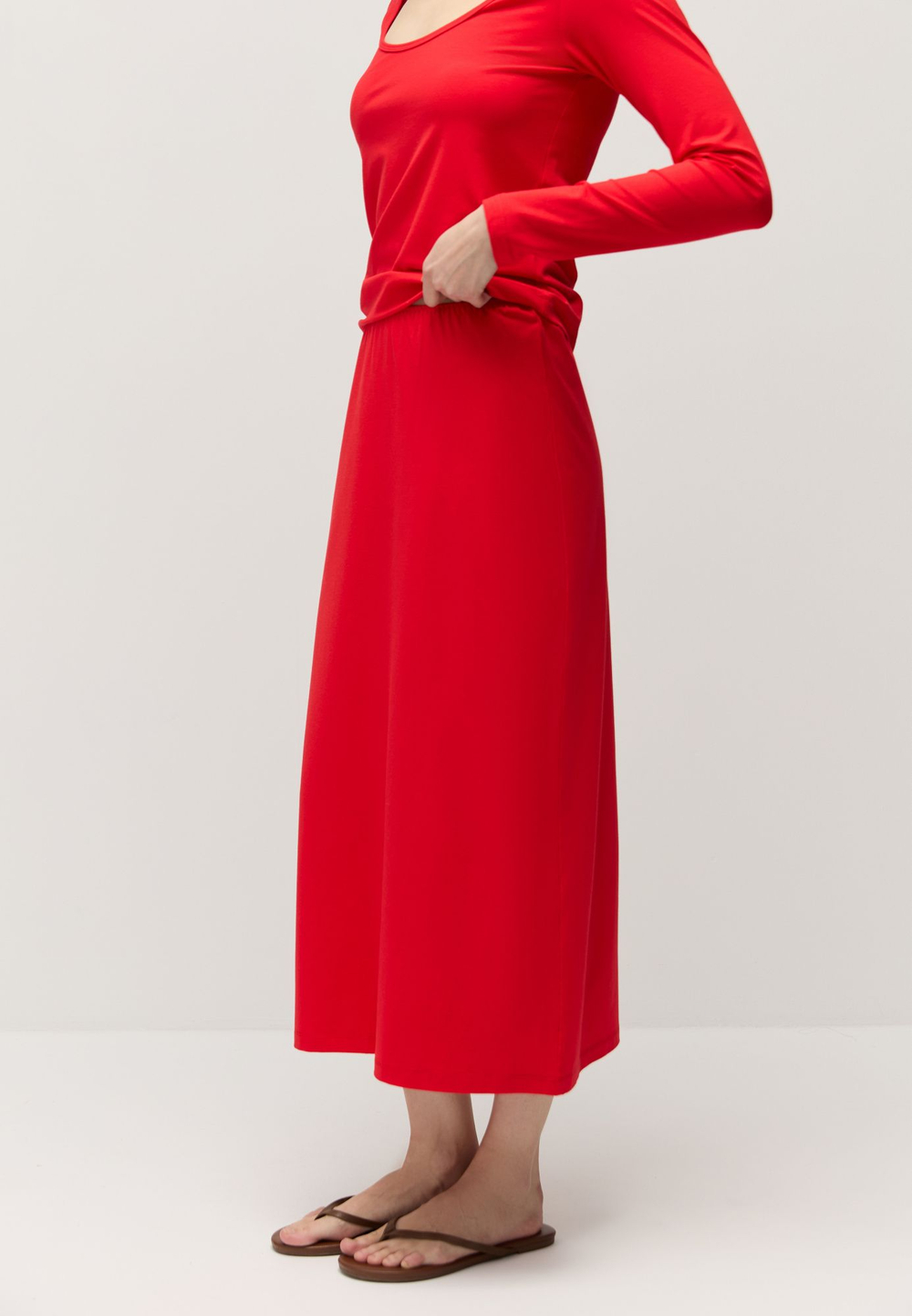 Юбка бельевая из модала с хлопком