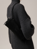 Замшевая сумка DBR 31343 черный велюр