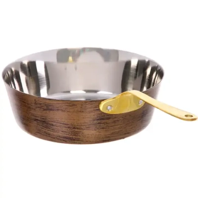 Ковш из нержавеющей стали для соуса 1,2л 20см цвет Антик