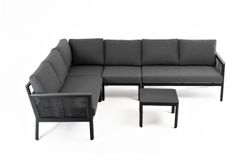 "Париж" модульная лаунж-зона садовая, цвет серый