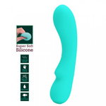 Вибратор Matt Super Soft (19 см) бирюзовый