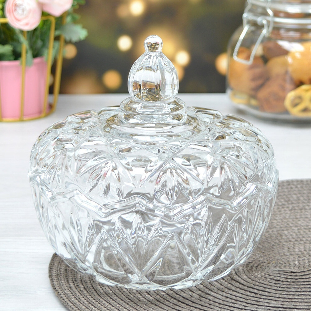 Ваза для конфет и печенья d15см h16см TG013