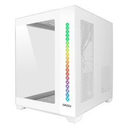 Ginzzu V420 RGB подсветка, закаленное стекло 1*USB 3.0,1*USB 2.0, AU Белый mATX