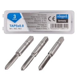 Метчик M5x0,8 (3шт) Scheppach Sch-TAP5x0,8