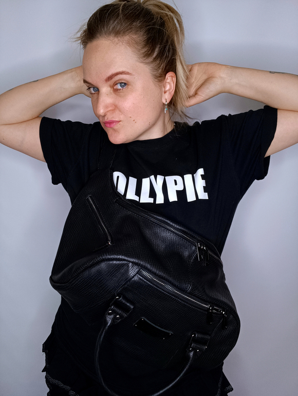 Кожаная поясная сумка