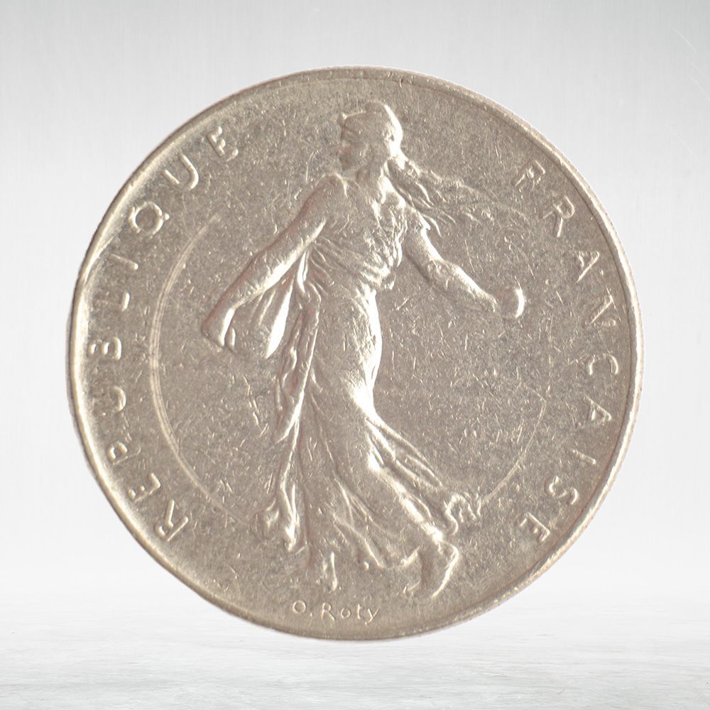 France, 1 Franc 1985 - Signature "O. Roty", VF