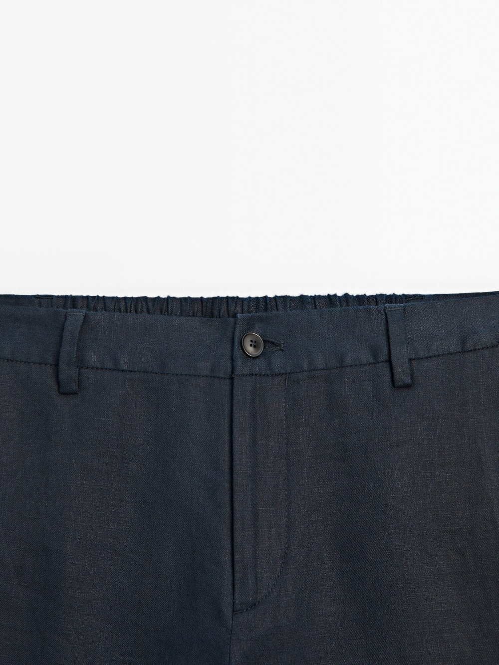 Massimo Dutti 100% льняные брюки, темно-синий