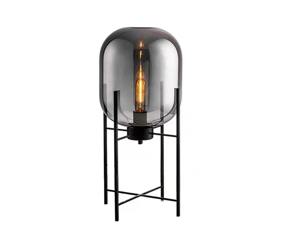 Торшер Лорейн черный/серый d38 h100 E27 1*40W комплект состоит из 2х коробок