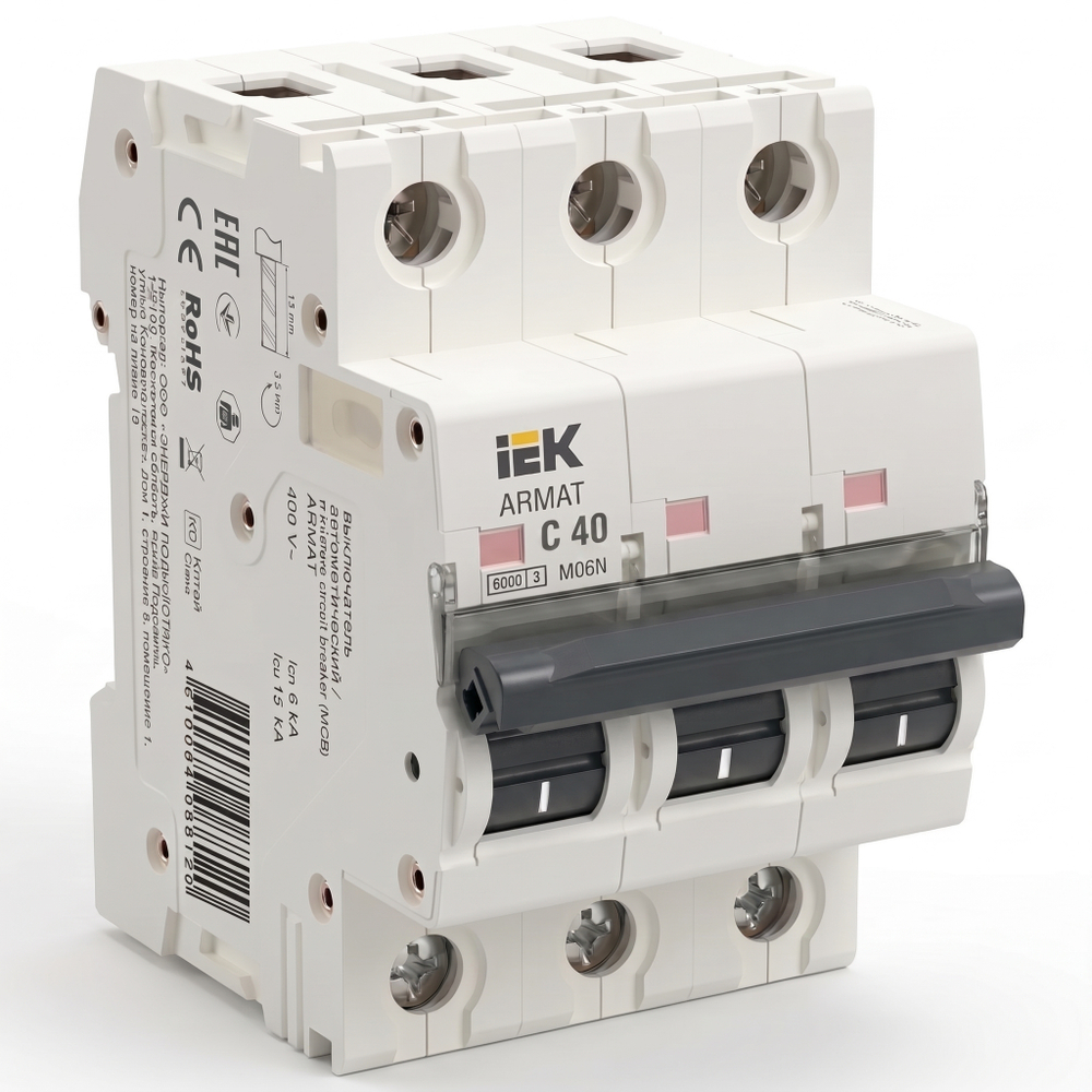 Авт. выкл. 3Р 40А 6кА C M06N ARMAT IEK