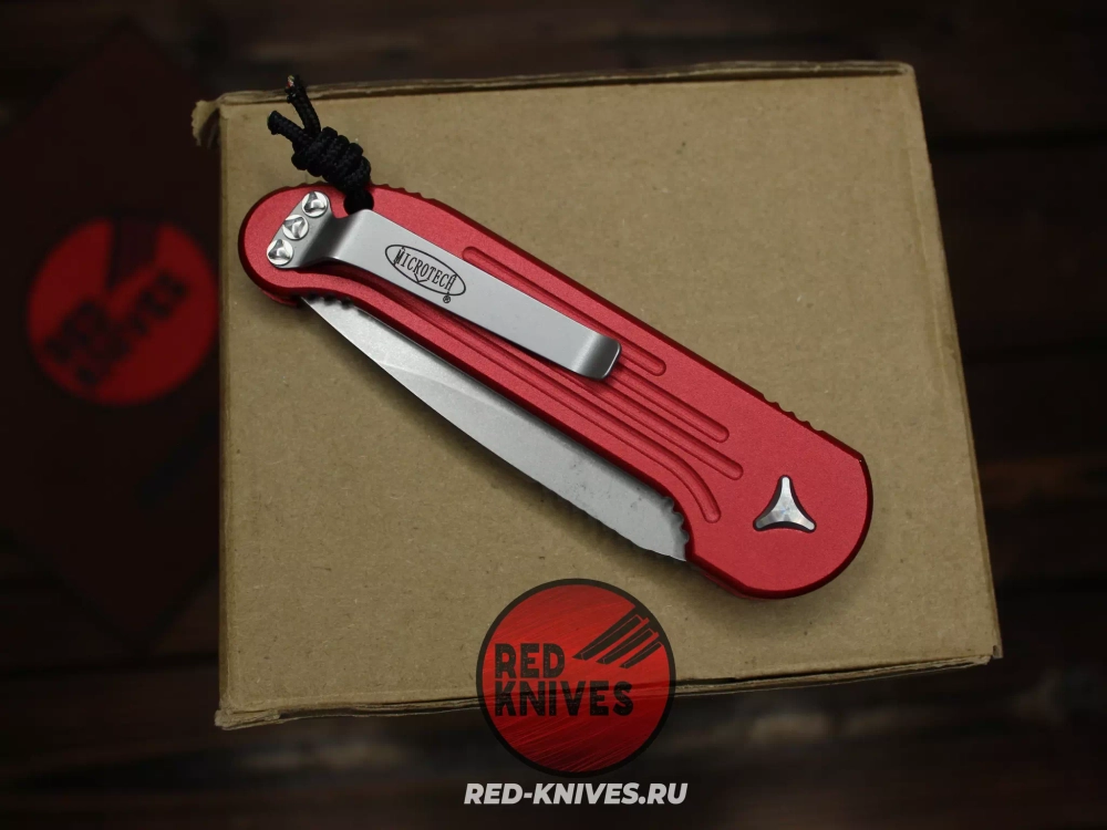 Нож MIcrotech LUDT - красная рукоять (эксклюзив RED-Knives) RK-460