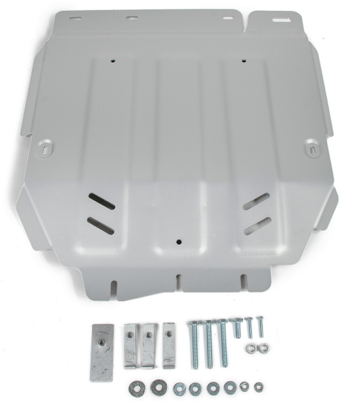 Защита КПП Rival для Mercedes-Benz X-klasse (V - 2.3TD; 3.0D) 4WD 2017-н.в. (устанавл-ся совместно с 2333.4165.2.6), штампованная, алюминий 6 мм, с крепежом, 2333.3942.1.6