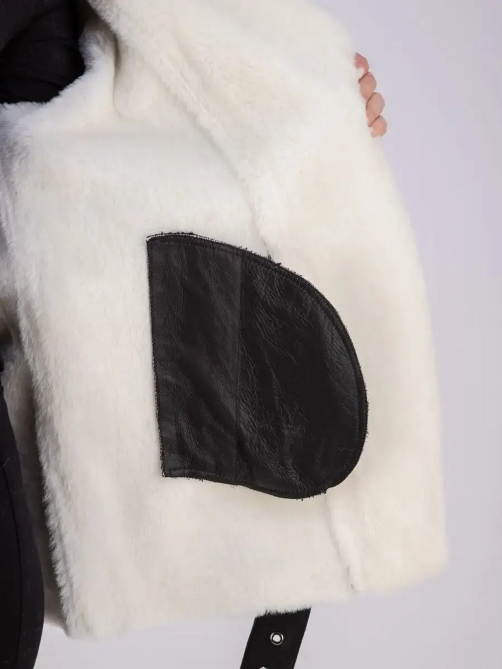 Дубленка авиатор женская натуральная оверсайз Турция