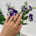 Кольцо с Изумрудом и Бриллиантами, R0070-37/3