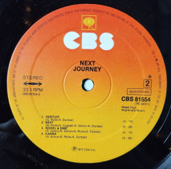 Винтажная виниловая пластинка LP Journey Next (Holland 1977)