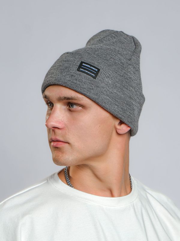 Шапка Beanie classic темный меланж - фото 2