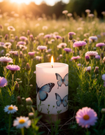 Трансфер переводной - декаль для свечей и гипса бабочки 009 А5