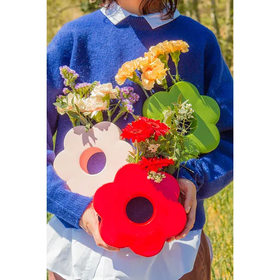 Ваза для цветов daisy, 20 см, розовая