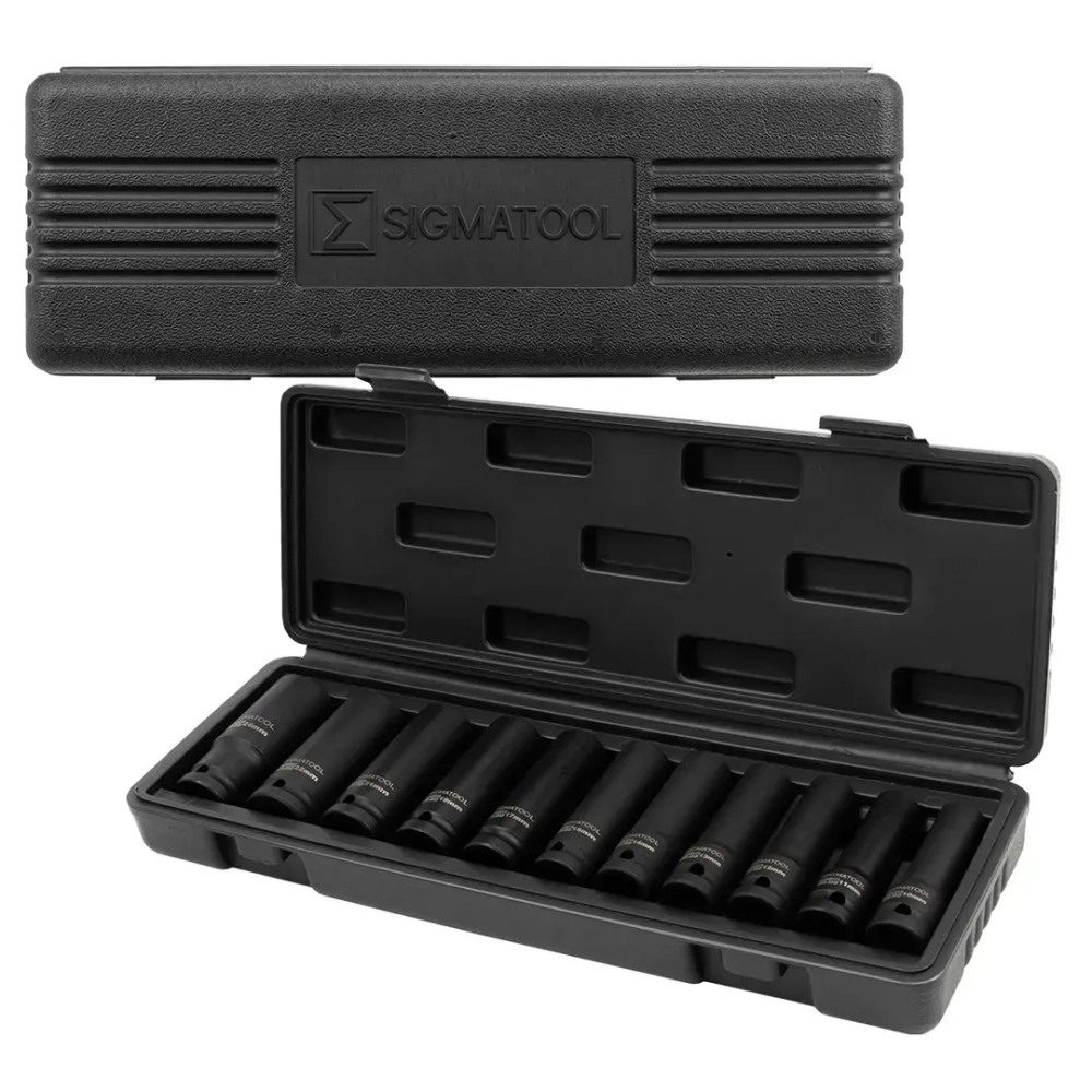 Головки глубокие, набор 11пр., 1/2''(6гр.) SIGMATOOL SIGMATOOL-4117-5MPB