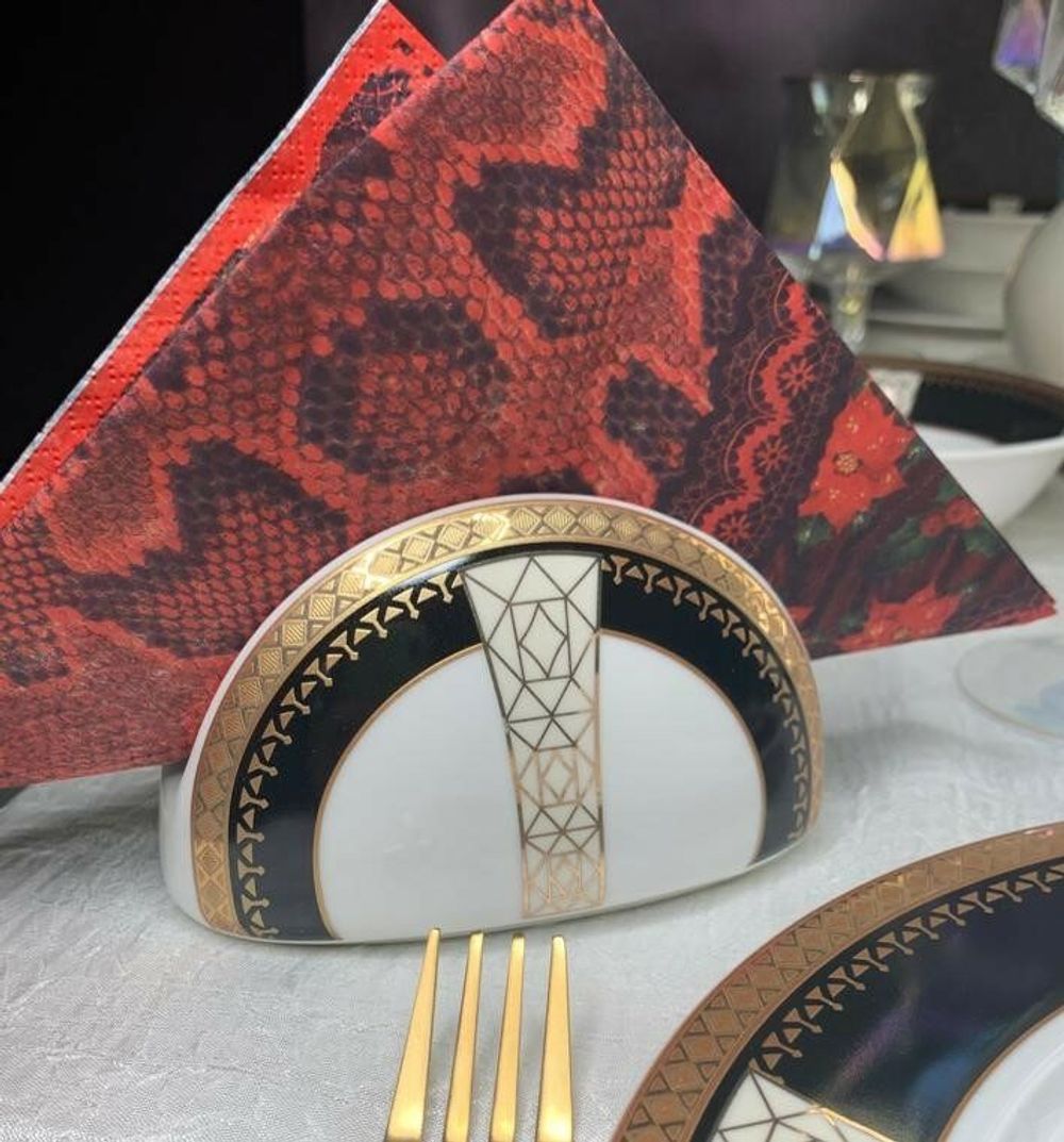 Lenardi 205-016 Салфетница BLACK BACCARA в под.уп.(х72)